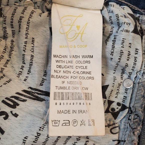 Mango Jeans Womens 30 Blue Pintuck Center Seam Light Wash Stretch Ankle Skinny - Picture 14 of 14